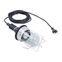 Korflooplamp rubber E27 60W – 230V – schroefdraadkorf 5m H05RN-F 2 x 0.75 mm²